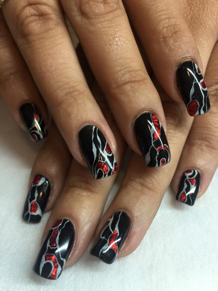 Nail Art con ibd Just Gel Polish e Foils