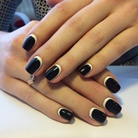 French manicure inversa