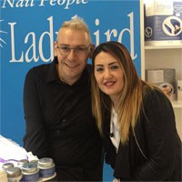 Ibd Master Manicurist Milan Krstic con la nostra Ladybird house Nail Trainer Monica Mauriello